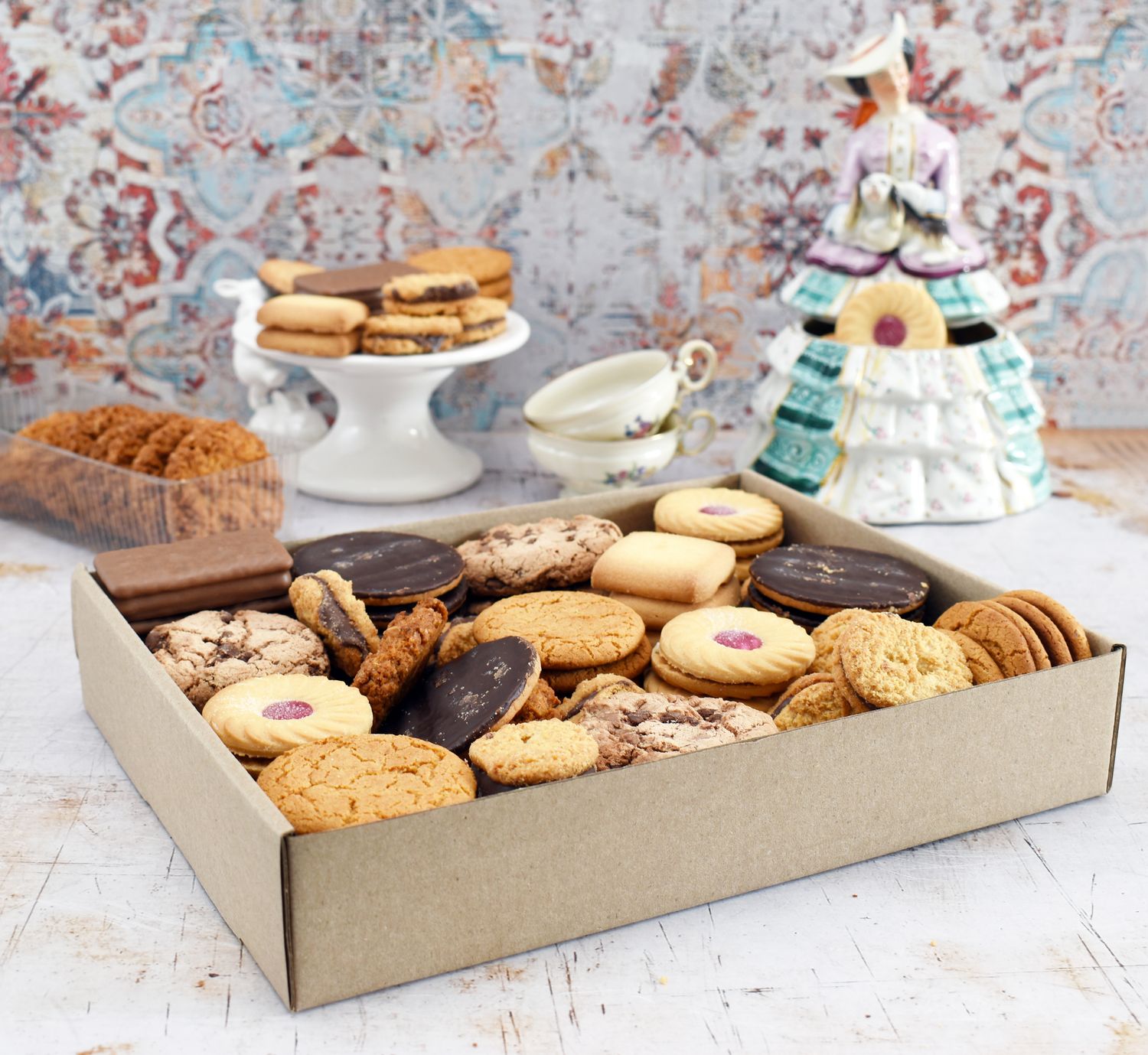 Small Biscuit Tray Box Kraft 210x270x50mm