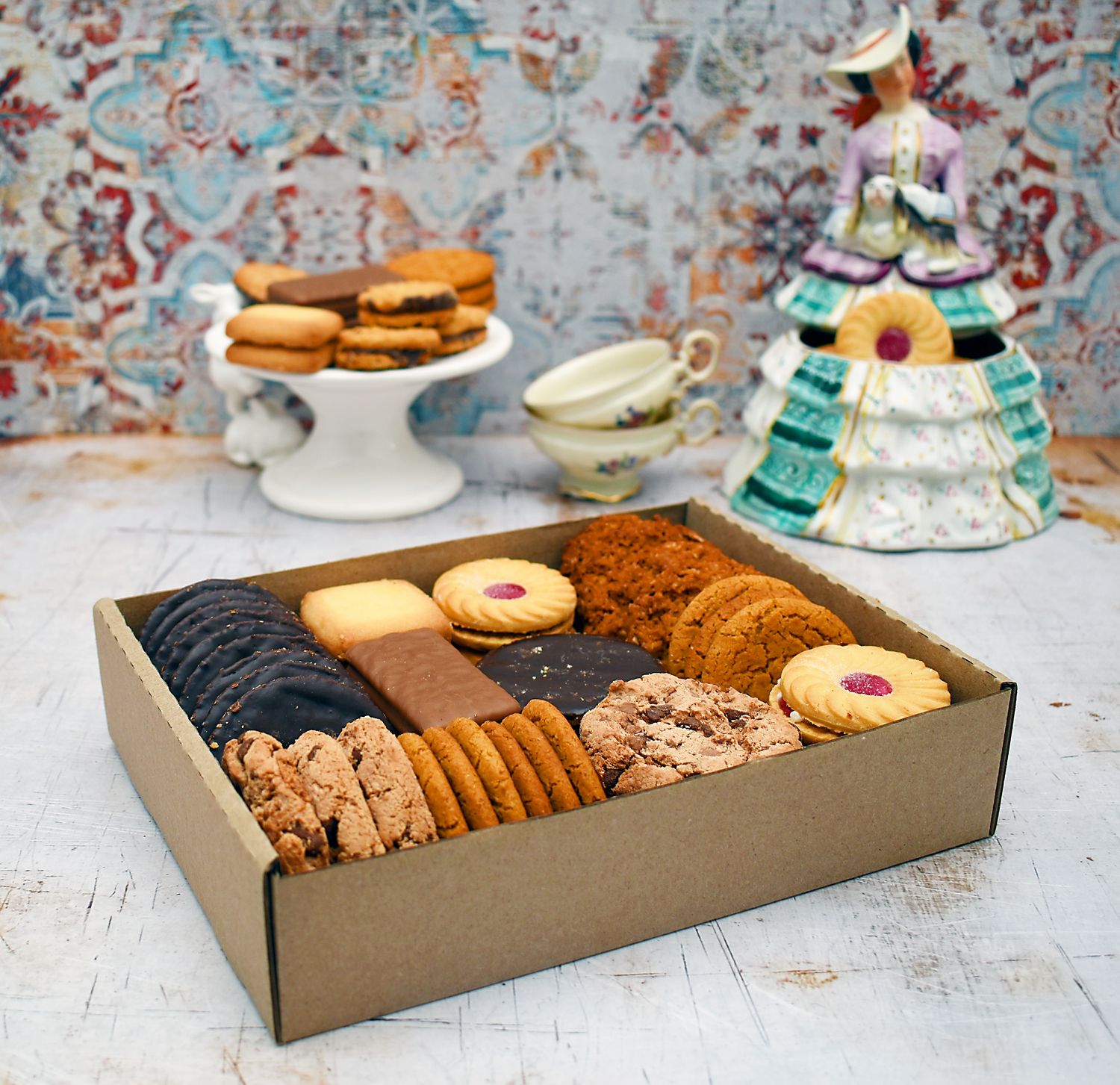 Mini Biscuit Tray Box Kraft 225x170x50mm