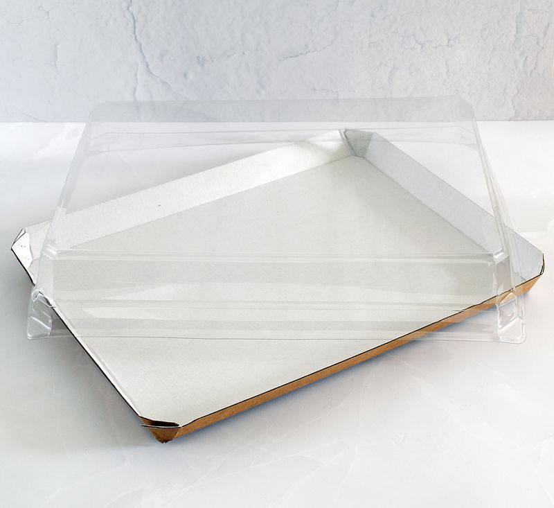 Catering Platter with PET Dome Lid 360 x 270 x 70mm (Each)