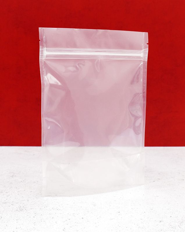 Clear Stand Up Pouch + Zipper 165x230+90mmx150mic (Qty 50)