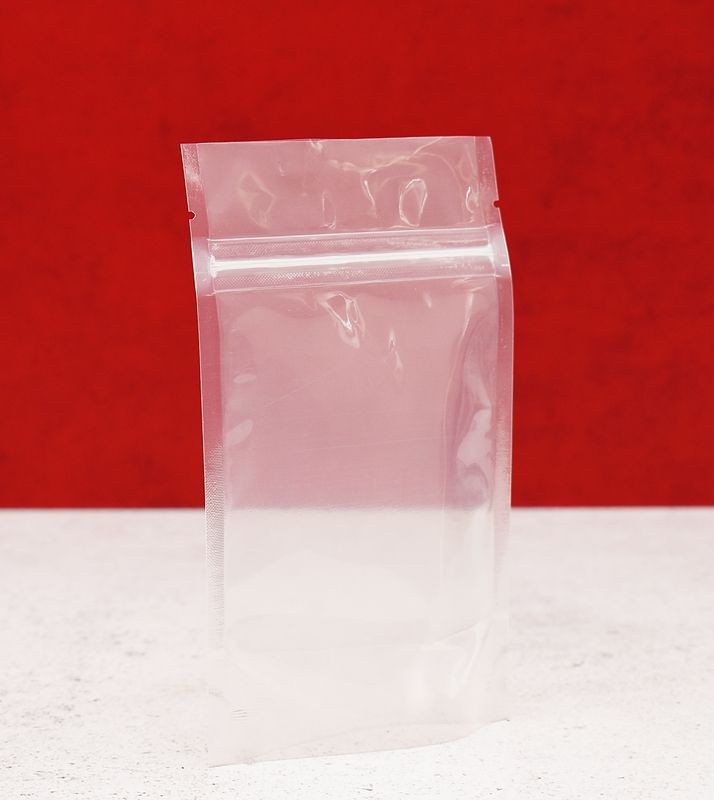 Clear Stand Up Pouch with Zipper 100 x 155mm (Qty 50)