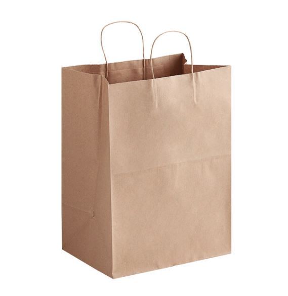 Paper Bag Twist Handle Shopper 90gsm Kraft 315x160x380 (25)