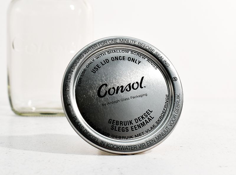 86 Dome Metal Silver Preserve Lid fit 500m &amp; 1L