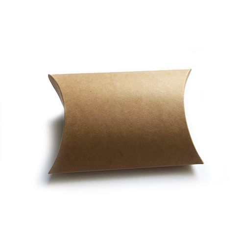 Pillow Box Small 65 x 65 x 24 mm - Kraft