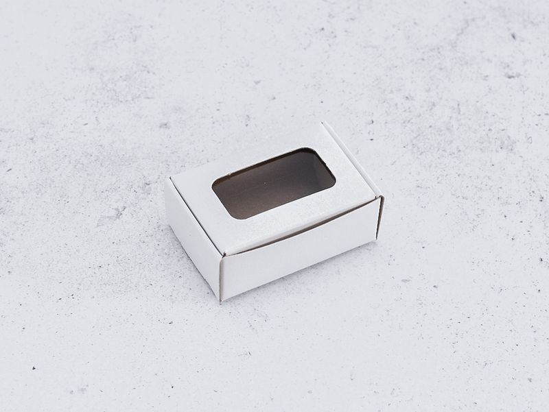 Gift Box Window White 60 x 40 x 20 mm (ea)