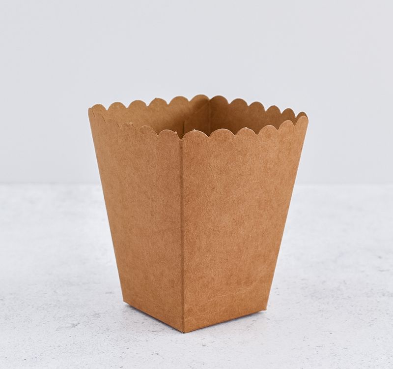 Box Popcorn Mini Kraft 5 x 5 x 10 cm (each)