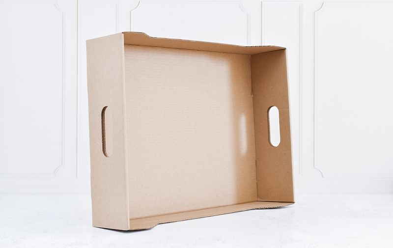 Corrugated Take Away Handle Tray 405 x 310 x 90mm