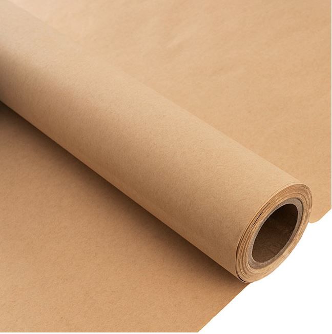 Giftwrap Roll Brown Kraft 500mmx10m 50gsm (ea)