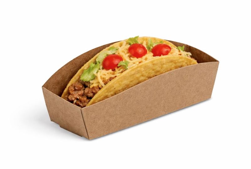 Box Taco Kraft 167 x 50 x 60mm (Qty 50) (BDK020)