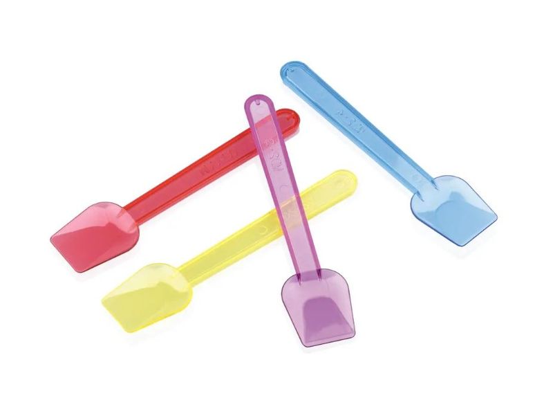 Ice Cream Spoon Translucent Multicolour 9.4cm (Qty100)