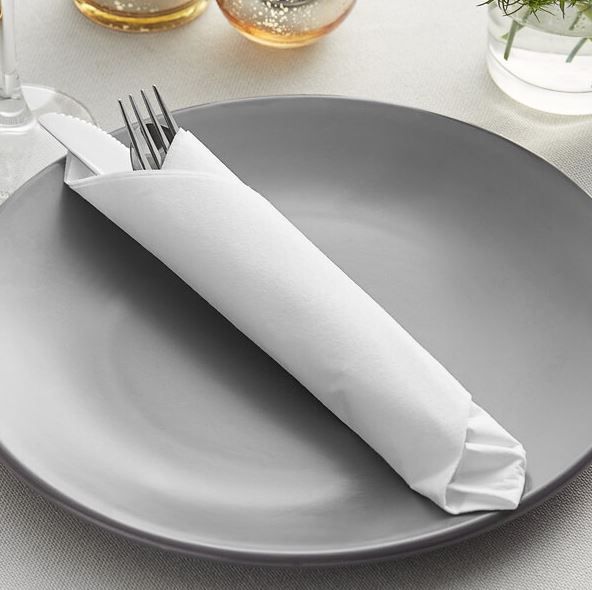 Serviettes 2Ply 330 x 330mm White (100)