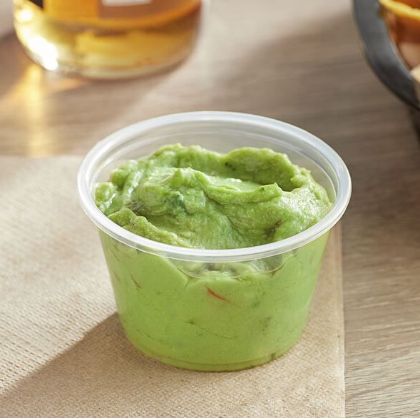 Clear Plastic Sauce Tub 90ml + Lids (pack of 50)