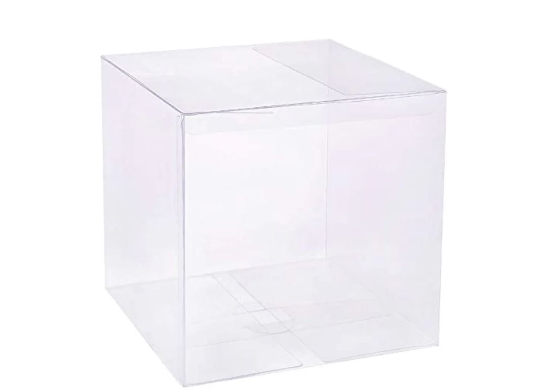 PVC Cupcake Box Large - 120mm W x 120mm L x 120mm H (ea)