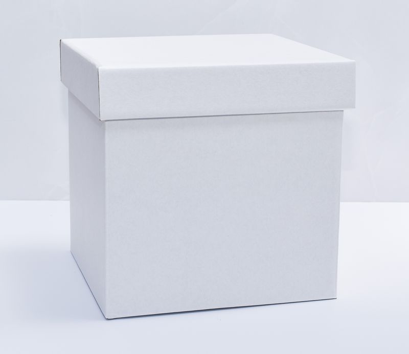 White Gift Box with Lid – 200x200x200mm
