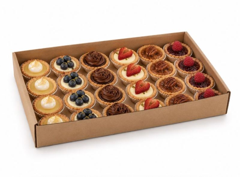 Box Corrugated Biscuit Tray Medium 365x240x60 (ea)
