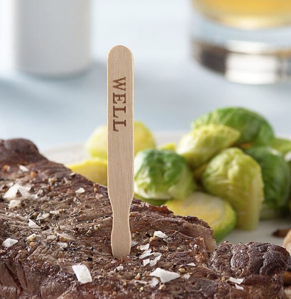 Cutlery Wooden Steak Marker Well Done(100)