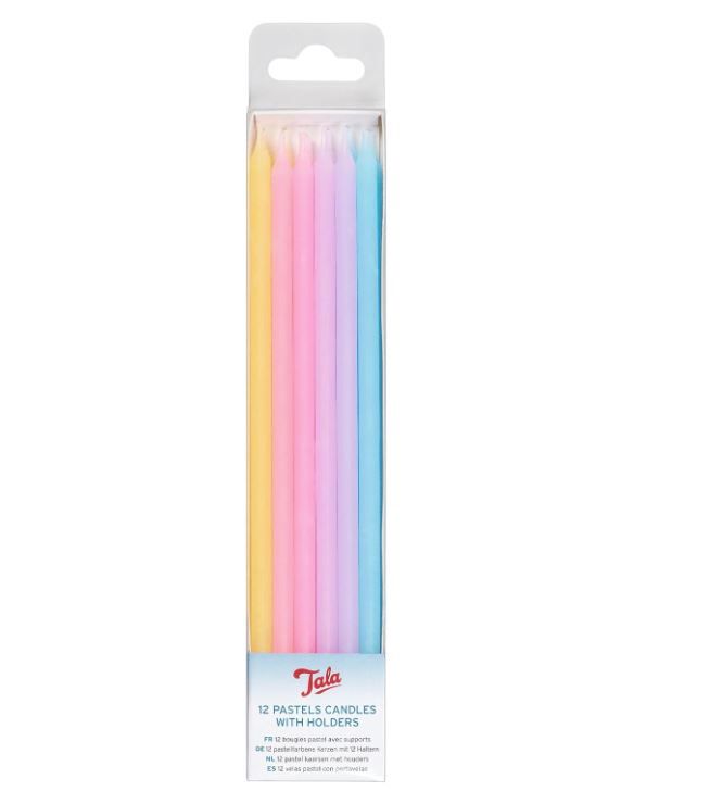 Tala Candles Pastel Colours 12pk