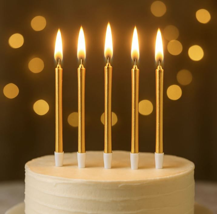 Candle Gold (6pc)