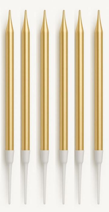 Candle Gold (6pc)