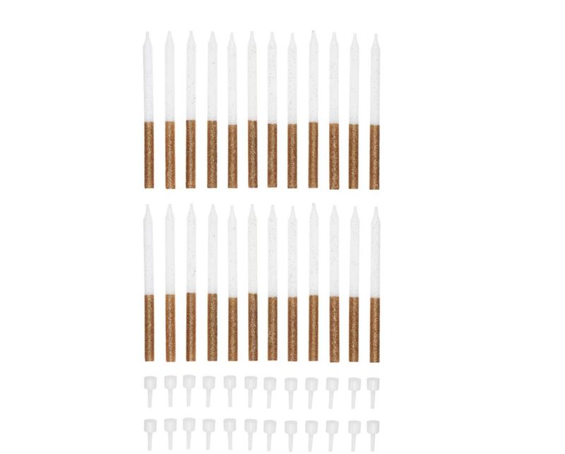 Tala Candles Glitter Gold 24pk