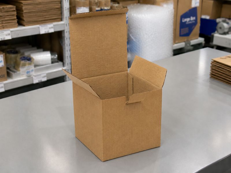 Box Corrugated Shipping 150 x 150 x 150 mm Kraft (ea)