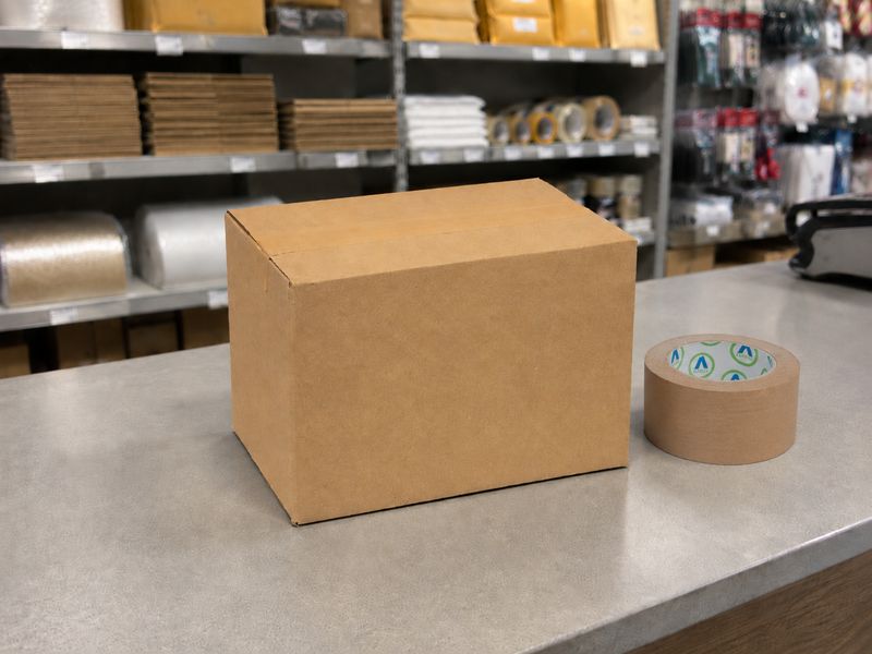Box Corrugated S/W Stock 2 - 230 x 150 x 150mm Kraft (ea)