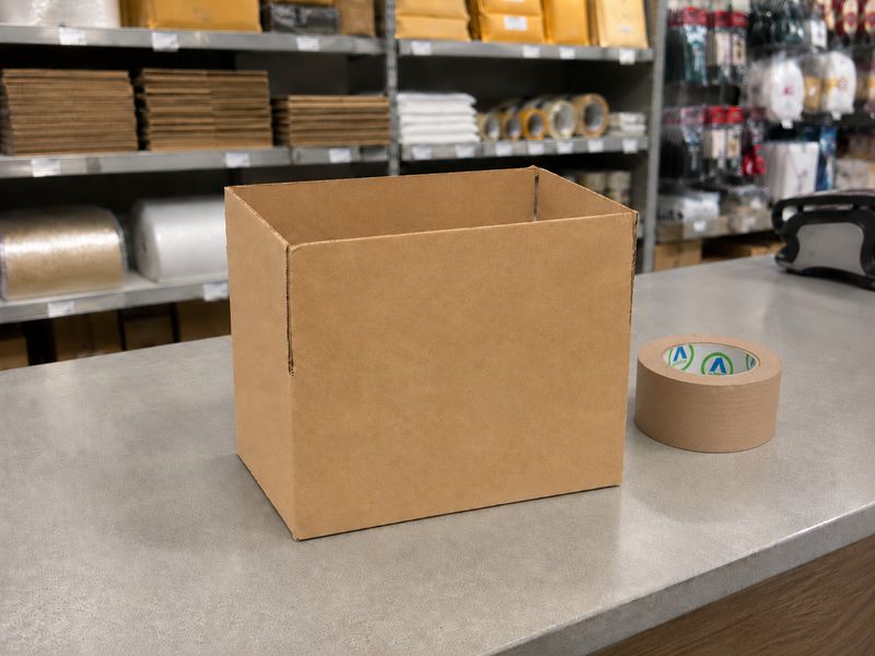 Box Corrugated S/W Stock 2 - 230 x 150 x 150mm Kraft (ea)