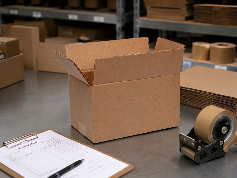 Box Corrugated Shipping Gicha- 255 x 155 x 150mm Kraft (ea)