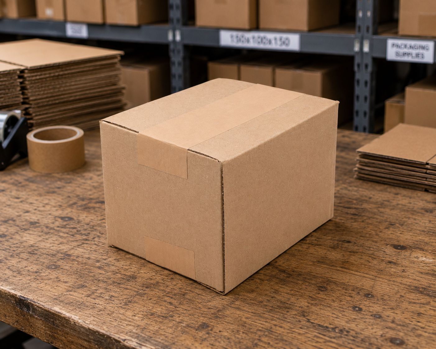 Box Corrugated Stock 1 - 150 x 100 x 100mm Kraft (ea)