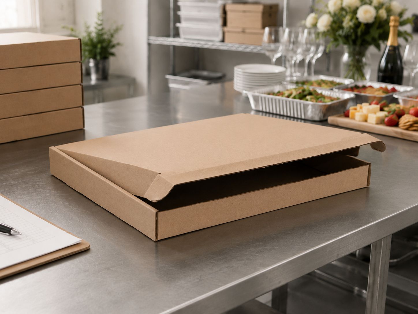 Corrugated Dessert Box Kraft 460x360x50 mm