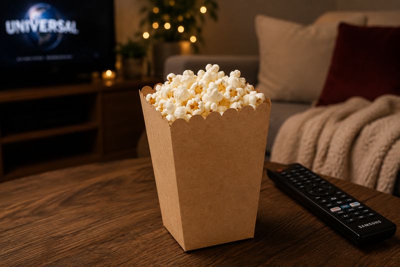 Kraft Popcorn Box Small -105 x 105 x 155 mm  (ea)