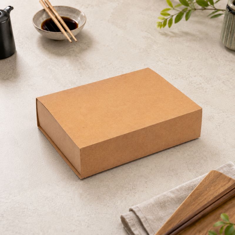 Gift Sleeve Box Rectangular Kraft Base + Kraft Sleeve (ea)