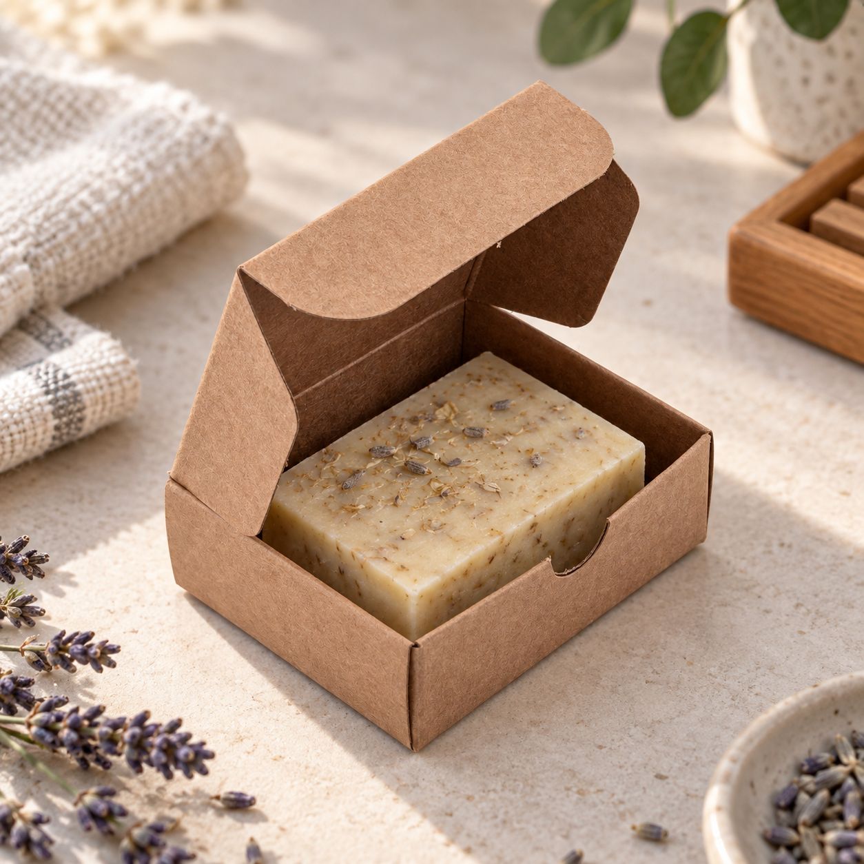 Small Gift Box Kraft - 80 x 63 x 25 mm (ea)