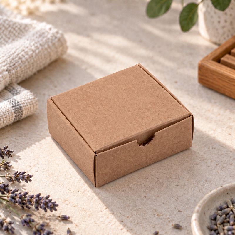 Small Gift Box Kraft - 80 x 63 x 25 mm (ea)