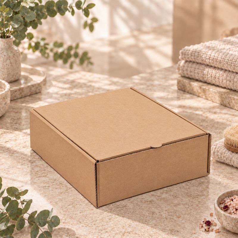 Box Corrugated Large Shipper Kraft - 285 x 226 x 84mm (ea)