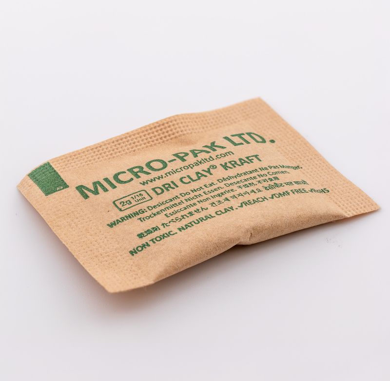 Silica 2g Dry Clay Kraft Desiccant Sachet (Qty 100)