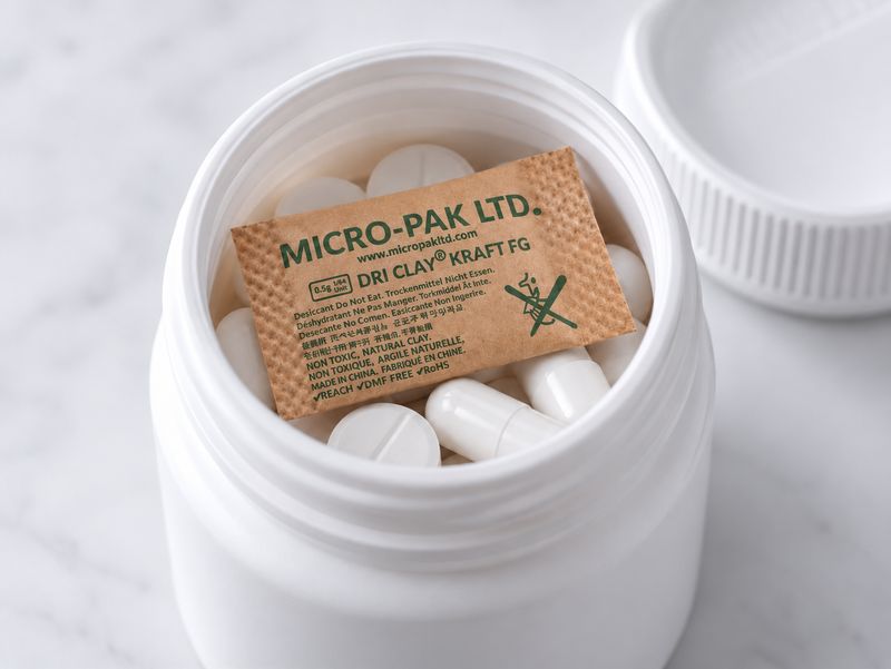Silica 0.5g Dry Clay Kraft Desiccant Sachet (Qty 100)