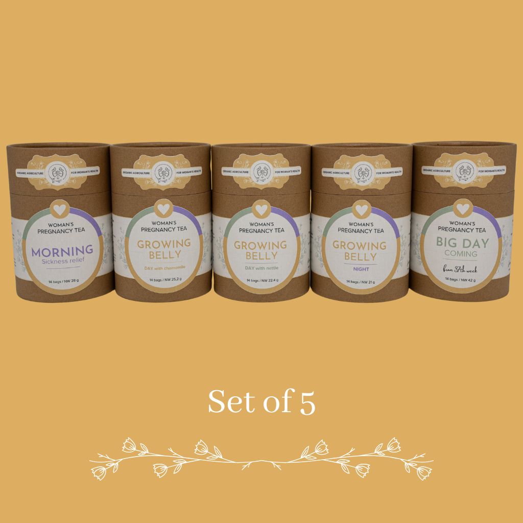 Woman&#39;s Pregnancy Teas Collection Set of 5