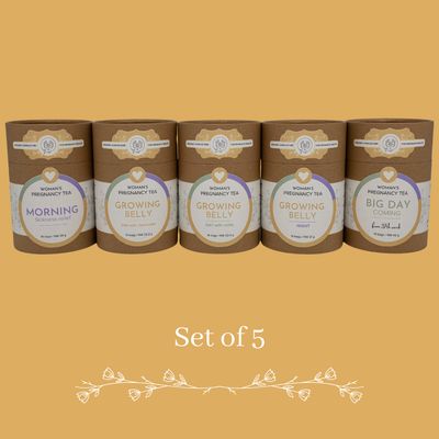 Woman&#39;s Pregnancy Teas Collection Set of 5