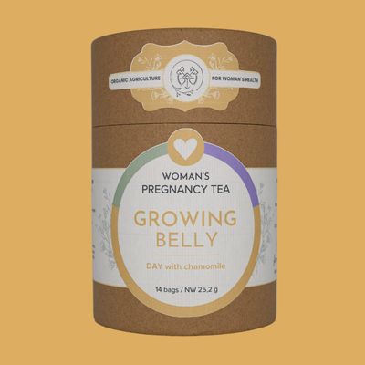 Growing Belly Day with chamomile