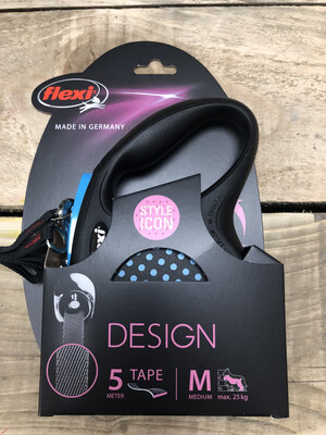 Flexi Design Medium Tape Lead 5m Blue RRP £21.99 Flexi Design Medium Tape Lead 5m Blue RRP £21.99
