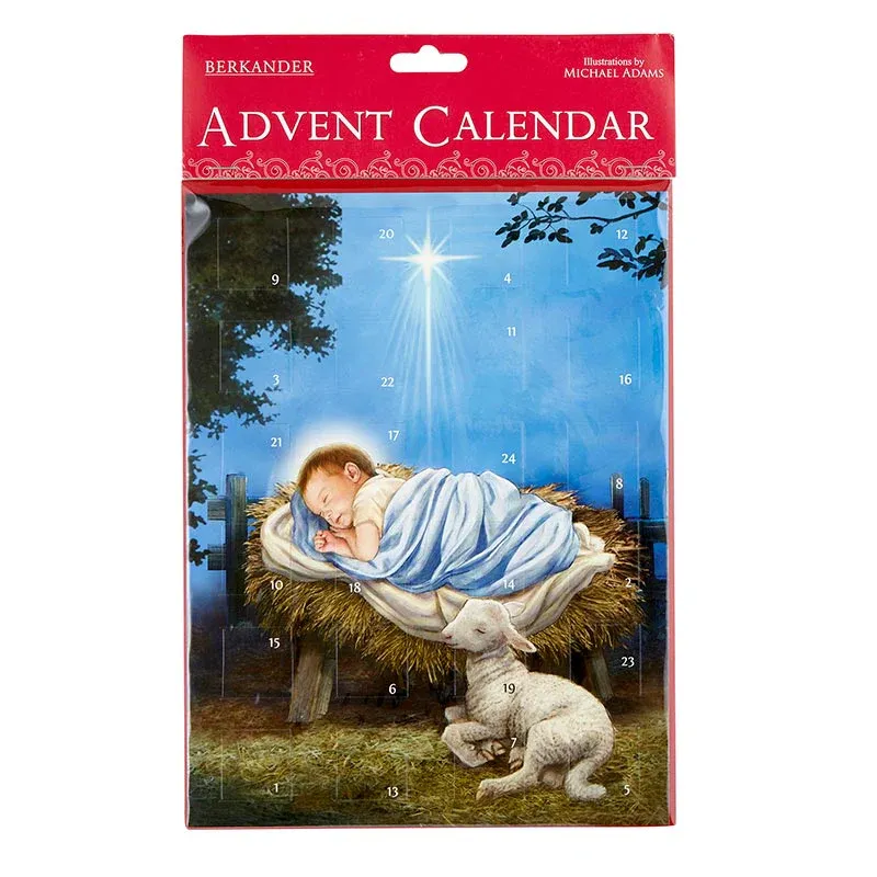 Baby Jesus W Lamb Advent Clnr