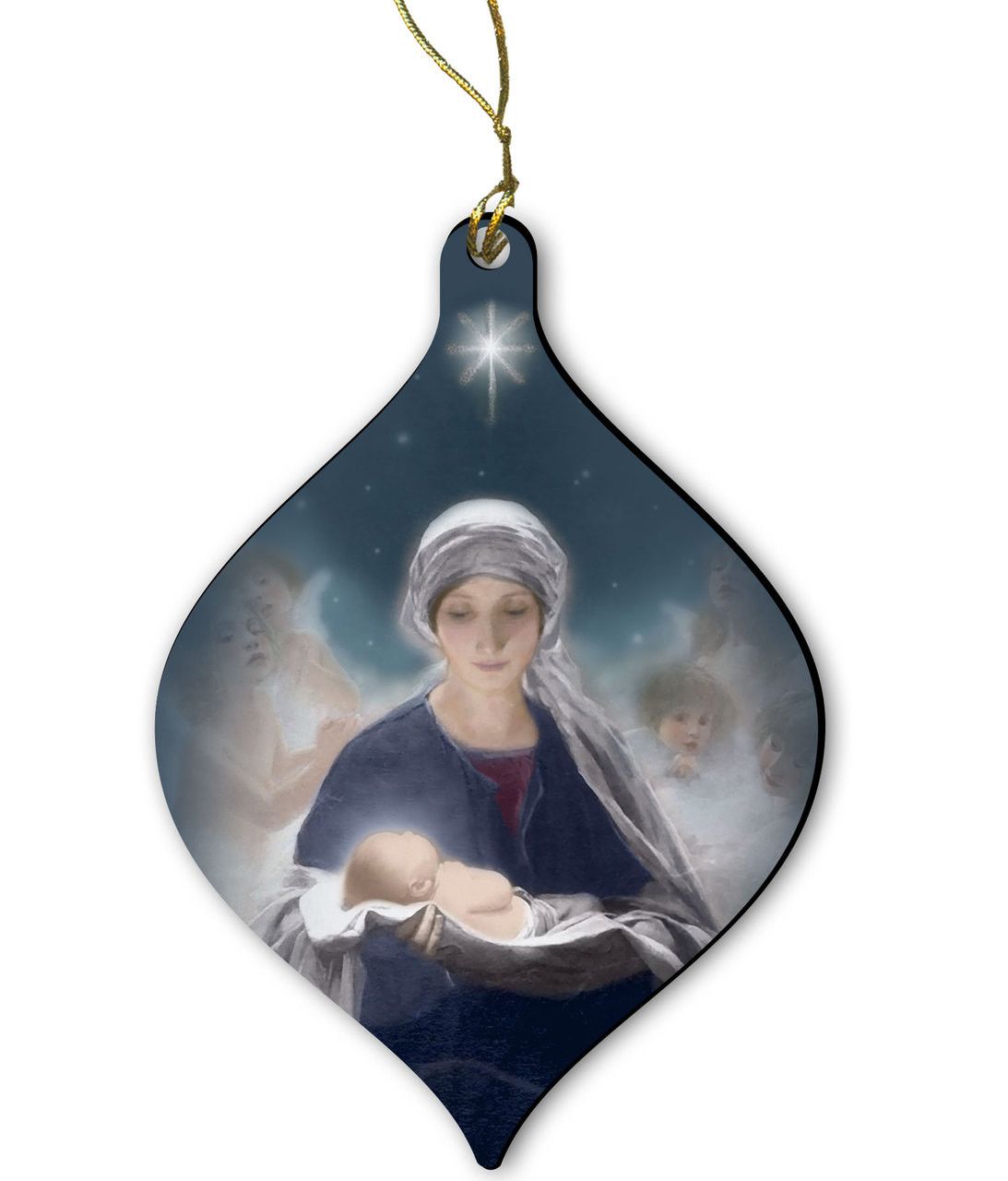 Star Bethlehem Wood Ornament