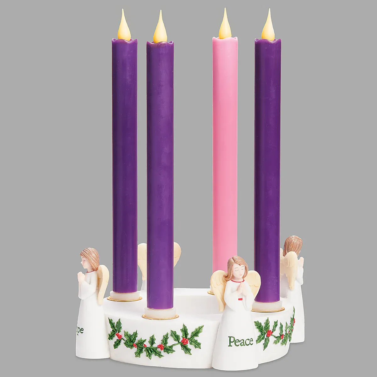 Angel Advent Wreath No Candles