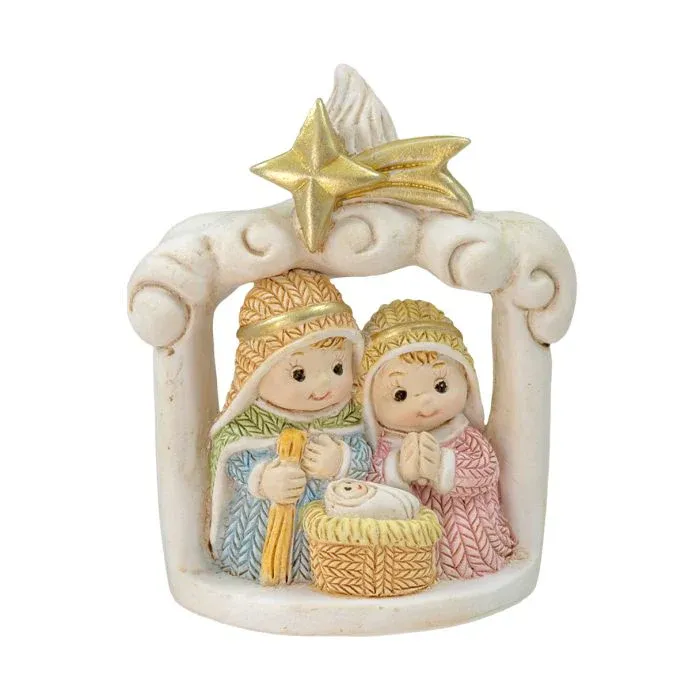 Nativity Statuette In Stable