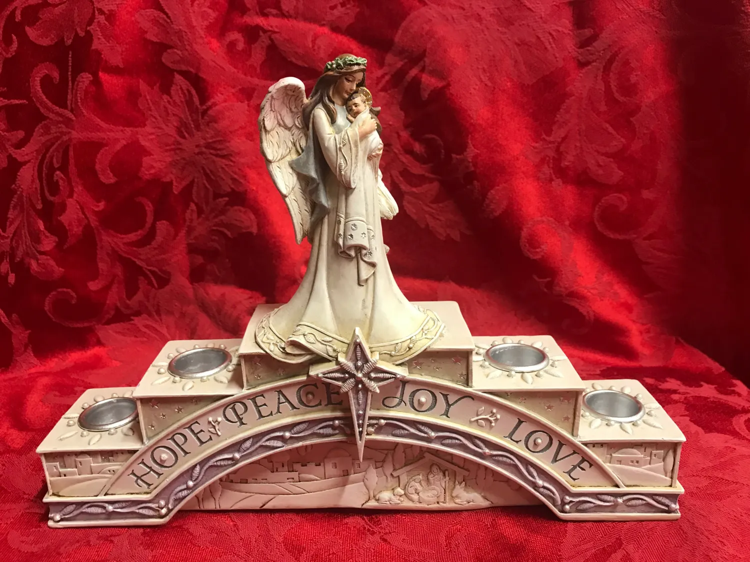 Angel Advent Candle Holder