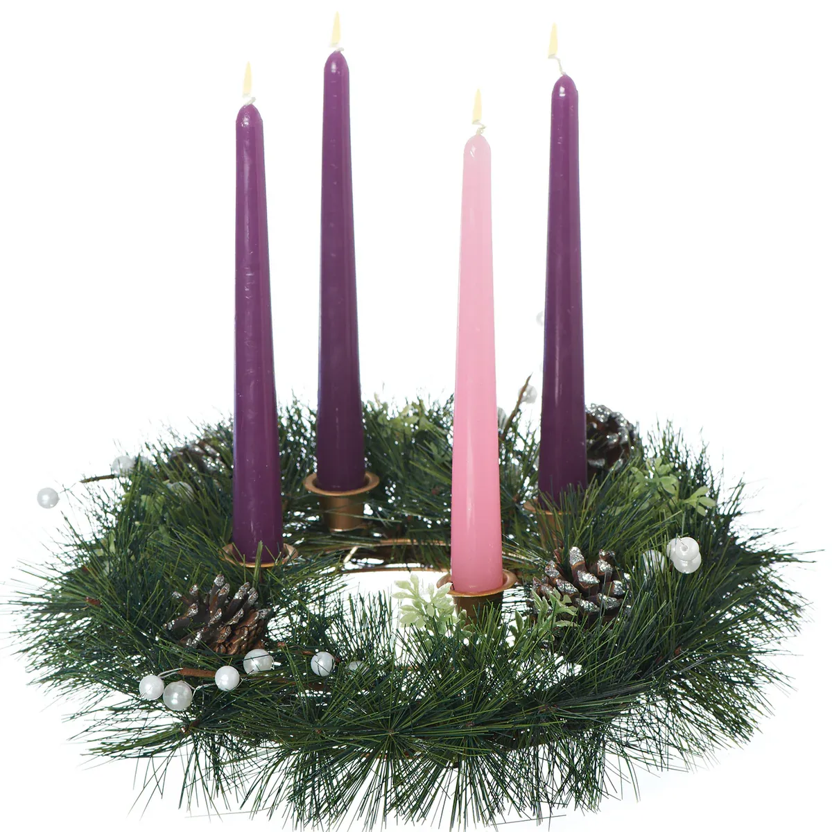 Advent Pine Wreath W/O Candles
