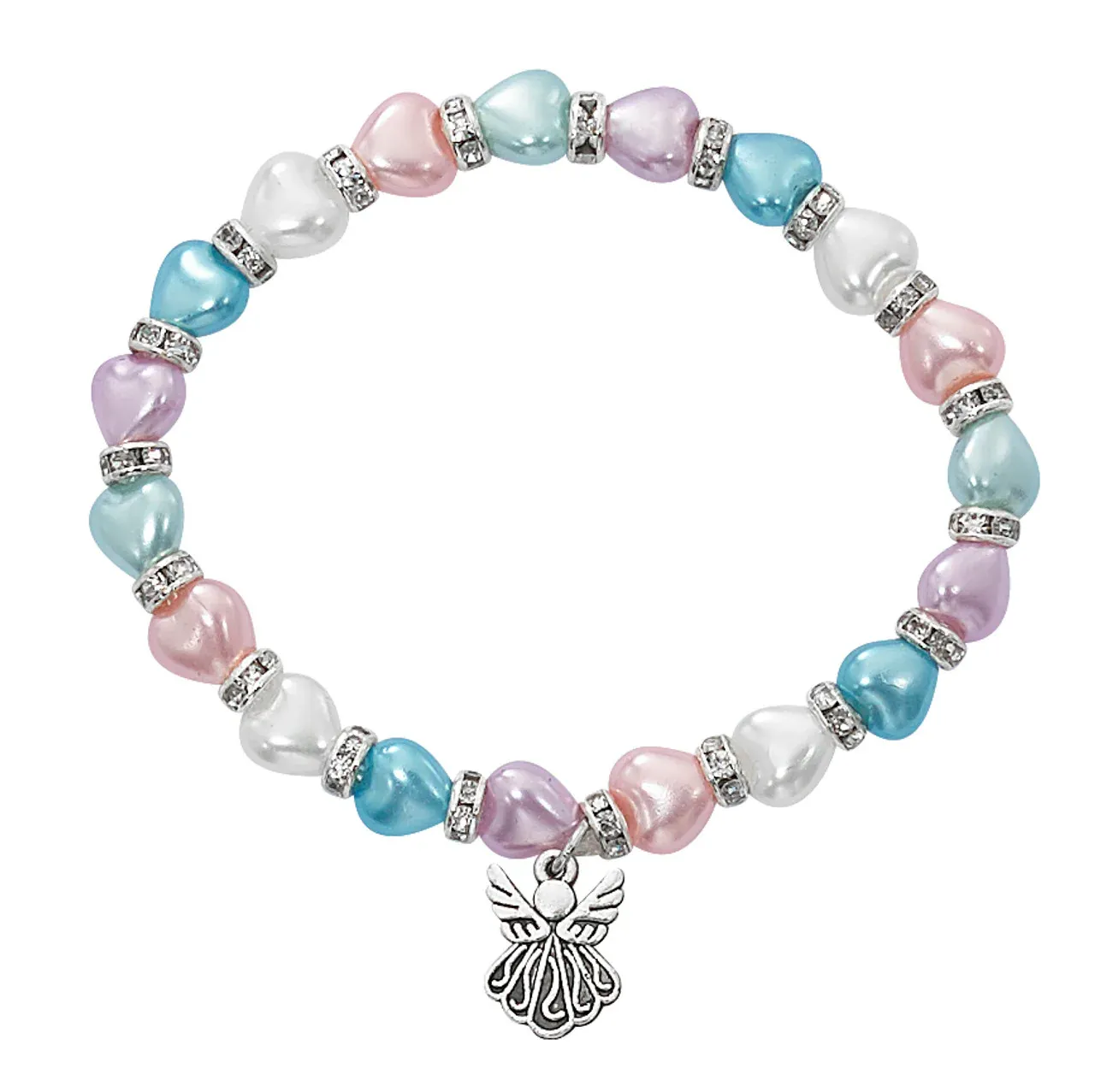 Multi Pearl Heart Baby Stretch