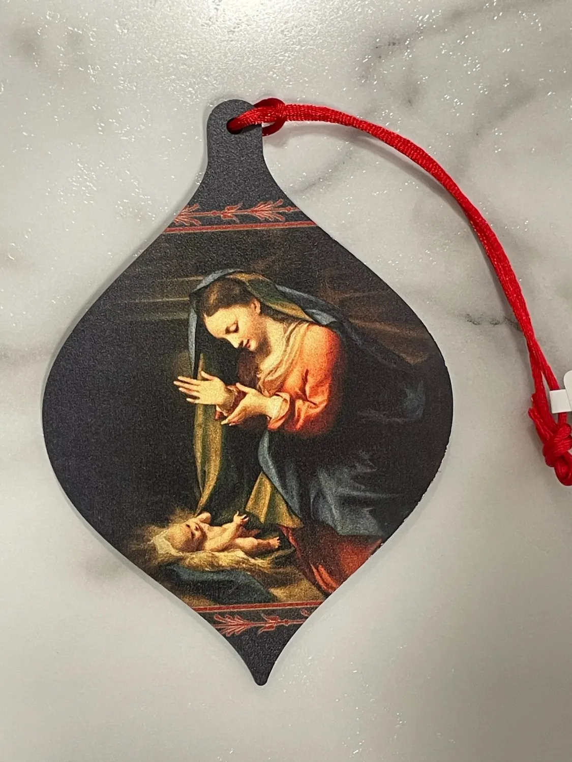 Correggio Madonna Wood Ornmt
