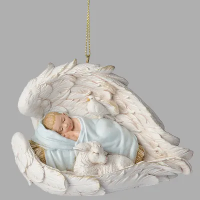 Child Sleeping Wings W Animals